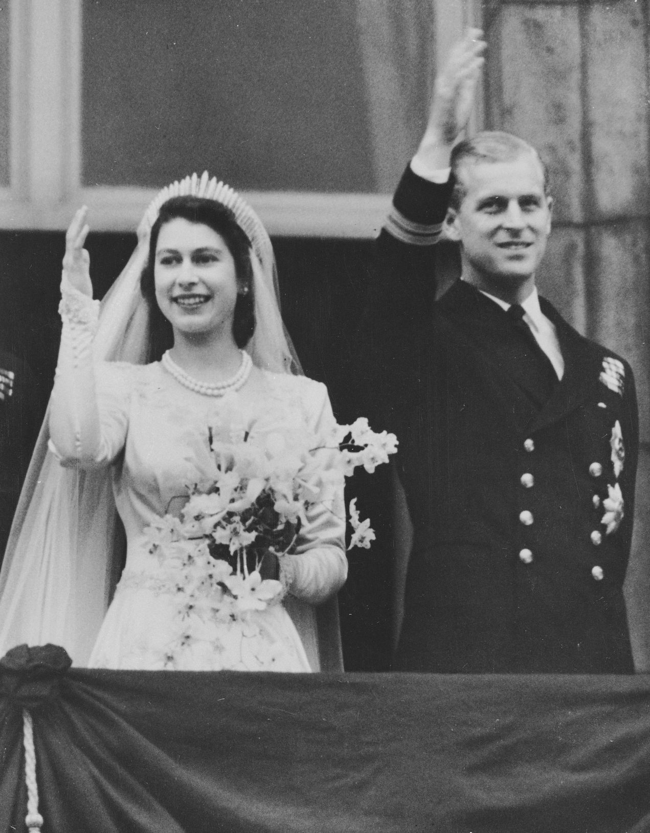 1947: Queen Elizabeth and Prince Philip